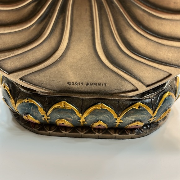 2011 Summit Hindu Goddess Statue Resin Figurine Sarawati- beautiful - Picture 4 of 10